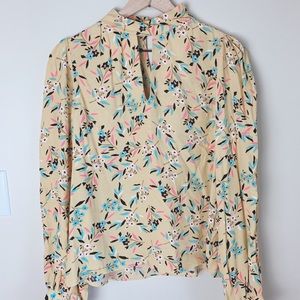 NWT Maeve by Anthropologie | yellow floral blouse